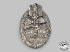 Germany, Wehrmacht. A Panzer Assault Badge, Silver Grade, By Hermann Aurich