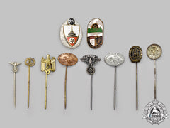 Germany, Third Reich. A Mixed Lot Of Badges And Stick Pins