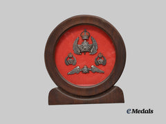 Canada, CAF. A Framed Set of Interwar CAF Badges