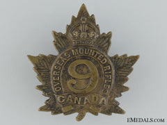 9Th Overseas Mounted Rifles Cap Badge Cef