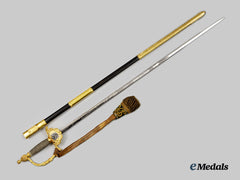 United Kingdom. An Officer's Dress Sword with GRV Knot, by Philip & Samuel Firmin of London