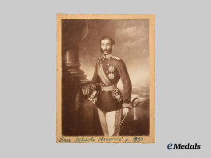 serbia,_kingdom._an_art_print_of_mihailo_obrenović,_prince_of_serbia,_c.1880__a_i1_0978