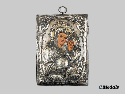 russia,_imperial._an_icon_of_christ_and_the_theotokos,_c.1910__a_i1_1108