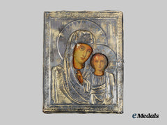 Russia, Imperial. An Icon of the Mother of God of Kazan, c. 1905