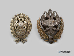 Russia, Imperial. A Pair of Miniature Vocational Badge
