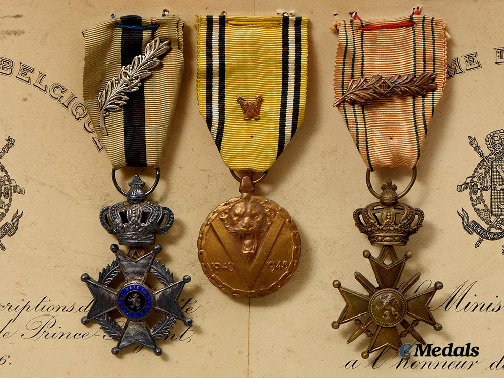 belgium,_kingdom._three_awards_to_fernand-_joseph_gillain_hallaux__a_i1_1358