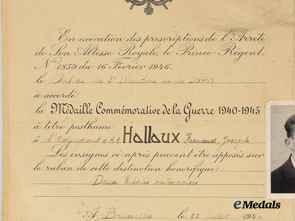 belgium,_kingdom._three_awards_to_fernand-_joseph_gillain_hallaux__a_i1_1361