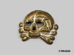 Germany, SS. An Allgemeine SS Visor Cap Totenkopf Insignia