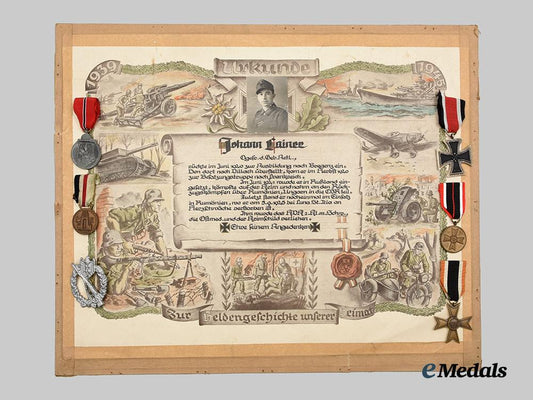 germany,_heer._an_award_presentation_set_to_obergefreiter_johann_lainer,_died_as_p_o_w__a_i1_1909