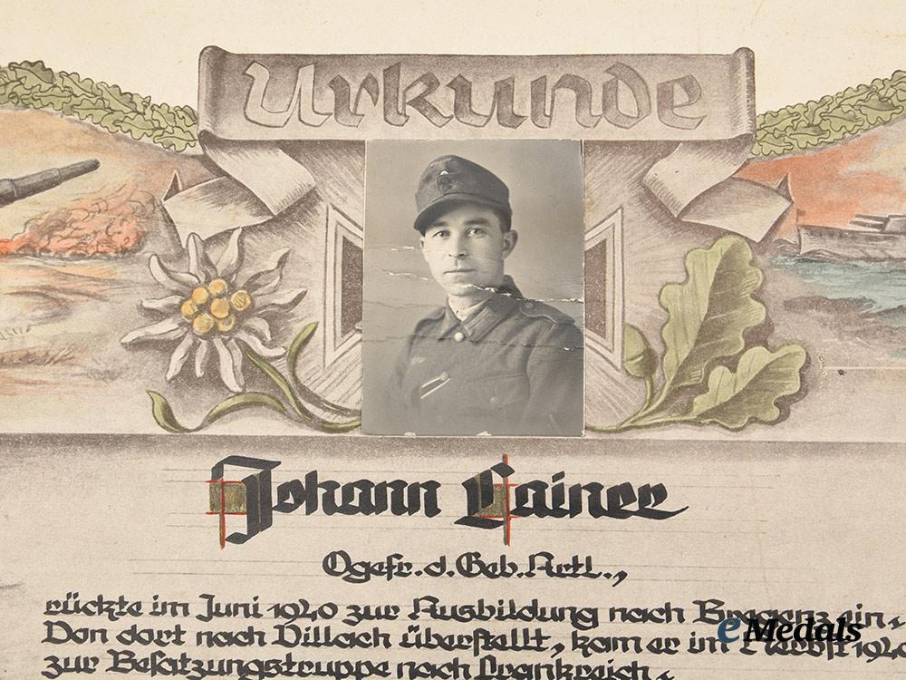 germany,_heer._an_award_presentation_set_to_obergefreiter_johann_lainer,_died_as_p_o_w__a_i1_1910