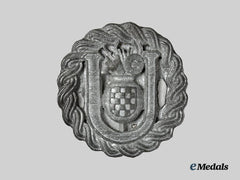 Croatia, Independent State. An Unfinished Ustasha Badge, c. 1943