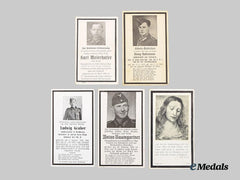 Germany, Wehrmacht. A Mixed Lot of Death Notices