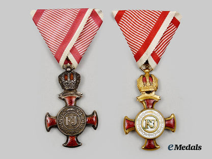 austria,_empire._a_lot_of_two_merit_crosses“1849”_with_rudolph’s_crowns,_third_period(1914-1918),_c.1918__a_i1_3019