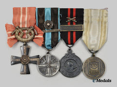 Finland, Republic. An Finnish Combatants Medal Bar Group (Cross of Liberty / War of Liberty / Winter War / Helsinki)