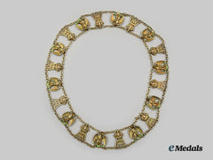 Mexico, Constitutional Republic. A Collar of the Imperial Order of the Mexican Eagle, Museum Exhibition Example, c. 1870