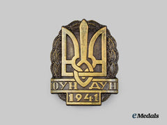 Ukraine, Republic. A 1941 Badge of the Detachment of Ukrainian Nationalists