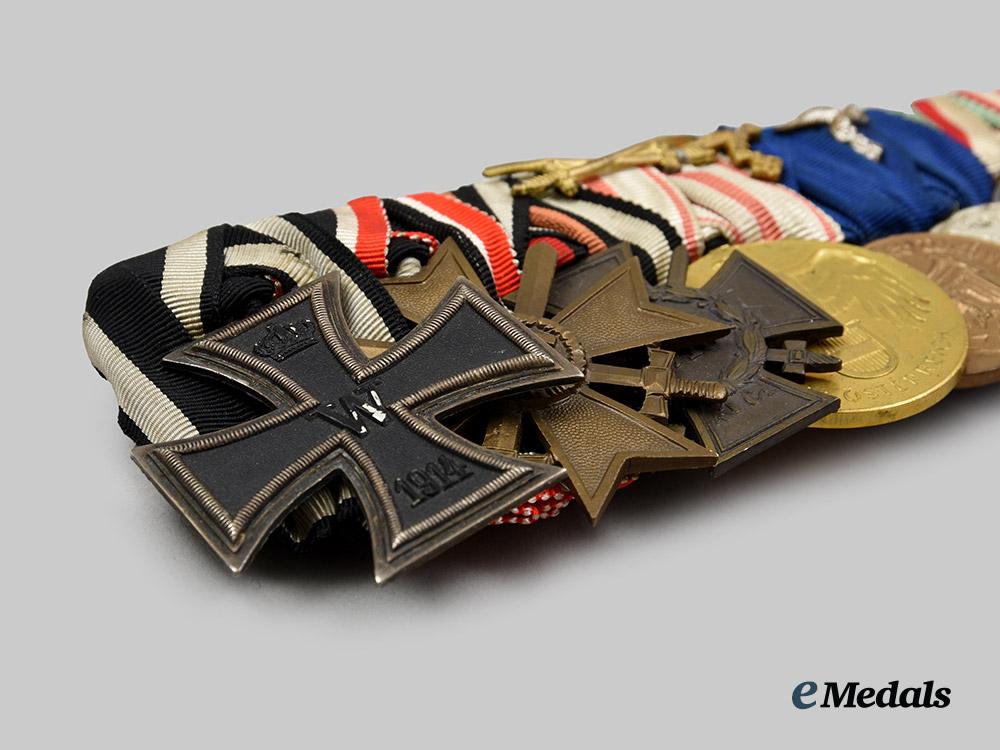 germany,_wehrmacht._a_medal_bar_for_first_world_war_and_luftwaffe_long_service,_with_ribbon_bar,_by_kummer__a_i1_3684