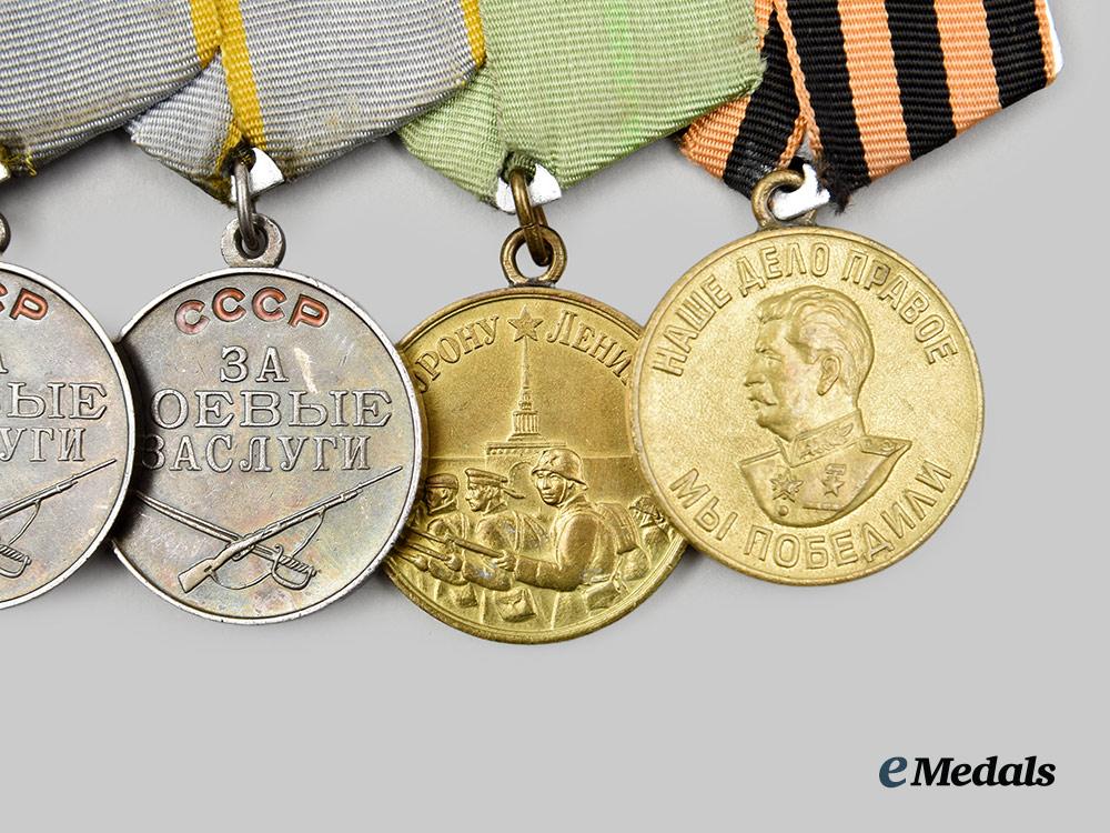 russia,_soviet_union._a_second_war_medal_bar_group_of_six_medals,_awards,_and_decorations__a_i1_3789