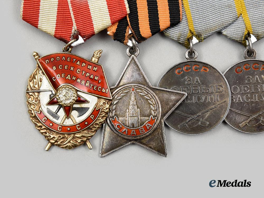 russia,_soviet_union._a_second_war_medal_bar_group_of_six_medals,_awards,_and_decorations__a_i1_3792