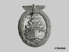 Germany, Third Reich. A Kriegsmarine High Seas Fleet Badge, Unmarked by Steinhauer & Lück, Variant I