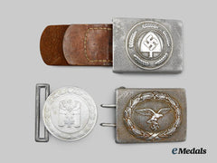 Germany, Third Reich. A Mixed Lot of Belt Buckles for Military and Civil Services