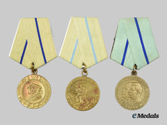 Russia, Soviet Union. A Mixed Lot of Second World War Service Medals