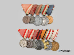 Austria, Empire. Two First War Groups of Awards & Decorations