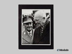 United States. A Photograph Signed by Francisco Franco and Dwight D. Eisenhower, c. 1959