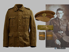 Canada, CEF. An Attributed 5 Button Overseas Service Tunic with Cap