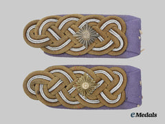 Germany, SS. A Rare Set of Waffen-SS Gruppenführer Shoulder Boards