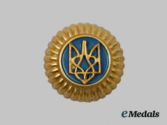 Ukraine, Republic. A Volunteers Cap Badge, c.1942