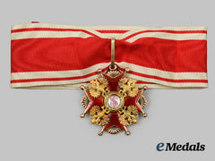 Russia, Imperial. An Order of St. Stanislav, III Class Commander in Gold, by Eduard, c.1900