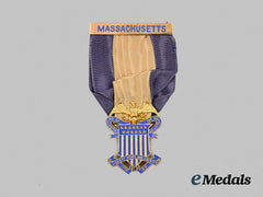United States. A Daughters of the Revolution Membership Badge for Massachusetts