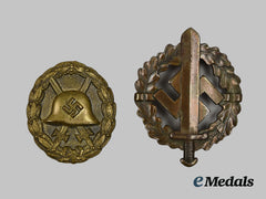 Germany, Third Reich. A Pair of Badges
