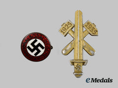 Germany, NSDAP. A Pair of Badges