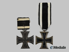 Germany, Imperial. A Pair of 1914 Iron Crosses II Class