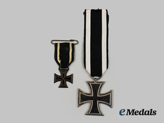 Germany, Imperial. A Pair of Iron Crosses II Class, 1870 and 1914 Versions