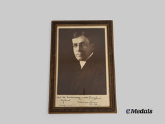 United States. A Dedicated Portrait of Secretary of War Newton D. Baker to Colonel Richard McKenney, 1920