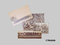 Russia, Imperial. A Lot of Four Military Group Photographs