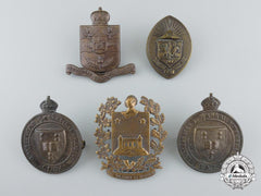 Five Second War C.o.t.c. University Cap Badges
