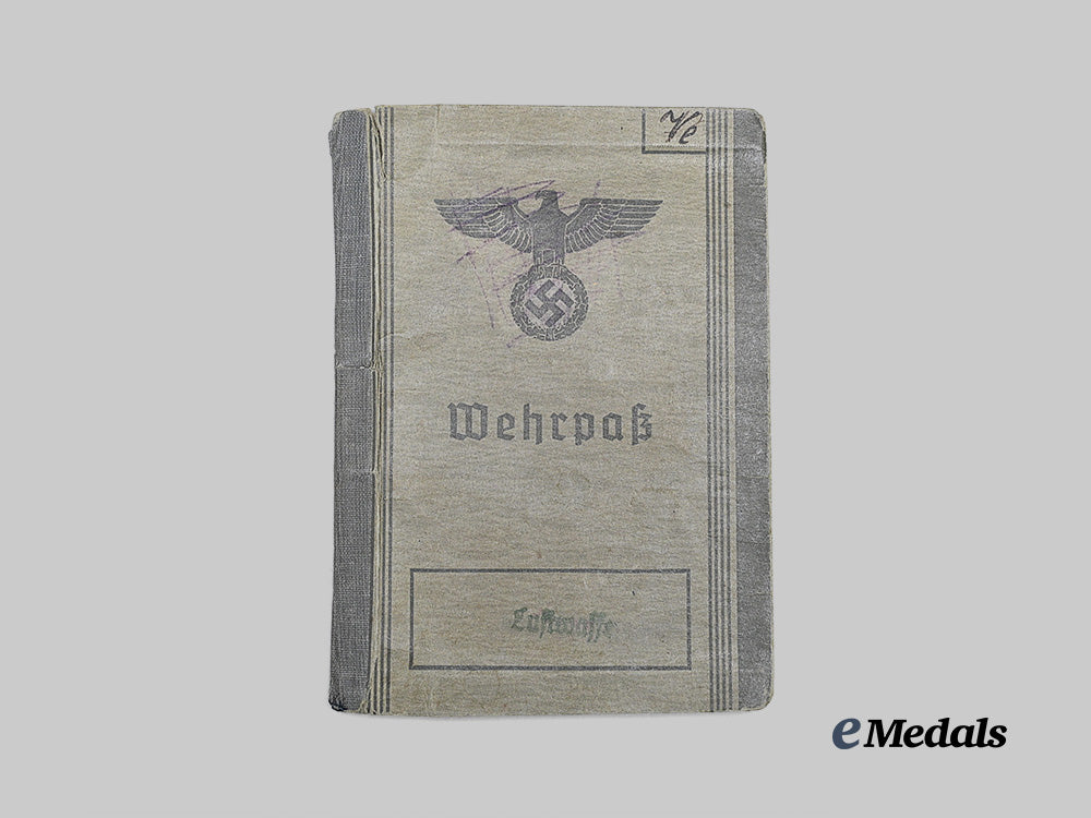 germany,_luftwaffe._a_wehrpaß_to_georg_verhonik,_luftwaffe_transportation_unit_and_double_world_war_veteran_e_medals__g61988_2