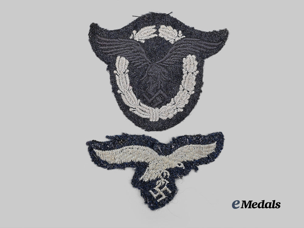 germany,_luftwaffe._a_pair_of_cloth_badges_e_medals__g62913_2