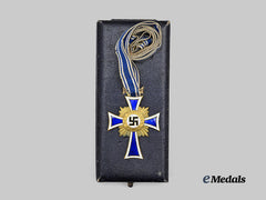 Germany, Third Reich. An Honour Cross of the German Mother, Gold Grade with Case, by Wilhelm Deumer