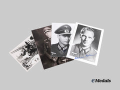 Germany, Third Reich. A Lot of Post-War Signed Knight’s Cross Winner Photographs