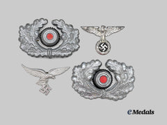 Germany, Third Reich. A Mixed Lot of Cap Insignia for Military and SS Personnel