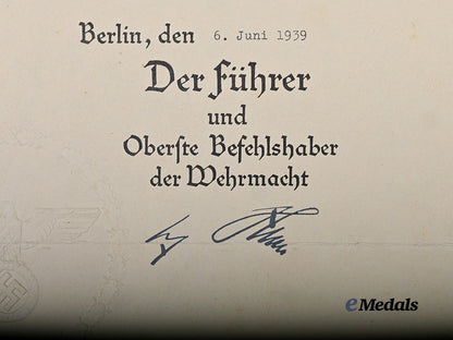 germany,_kriegsmarine._an_award_document_for_a_spain_cross_in_bronze_with_swords,_to_matrosenobergefreiter_johann_breu_e_medals__g62734_3