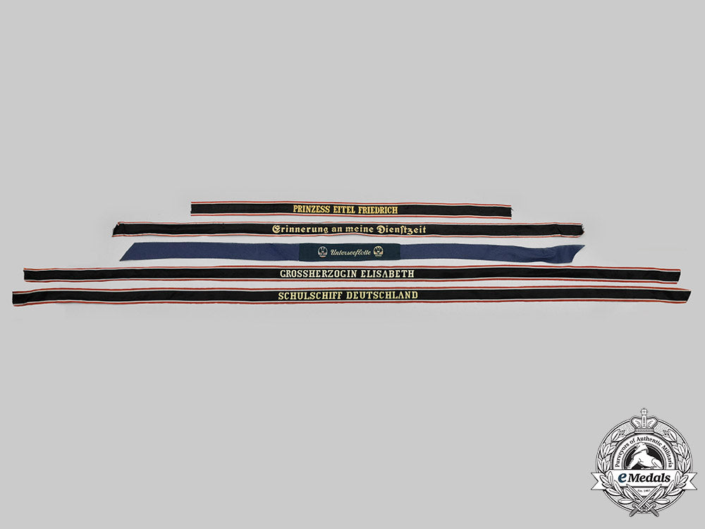 germany,_third_reich._a_lot_of_merchant_navy_cap_tally_ribbons__g490141