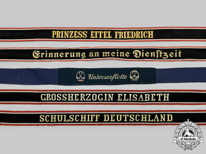 germany,_third_reich._a_lot_of_merchant_navy_cap_tally_ribbons__g490142