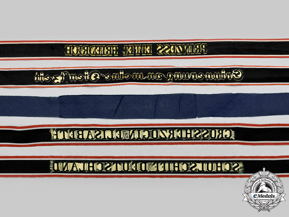 germany,_third_reich._a_lot_of_merchant_navy_cap_tally_ribbons__g490143