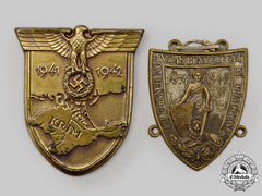 Germany. A Pair of Shield Decorations